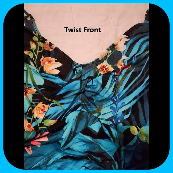 FANTASIE || Tropical Tankini Top (SIZE 34DDD) - Picture 3 of 8